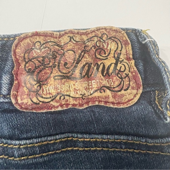 E-Land Denim Cutoff Shorts Juniors 11 Knit Pocket Y2K Festival - Picture 6 of 9